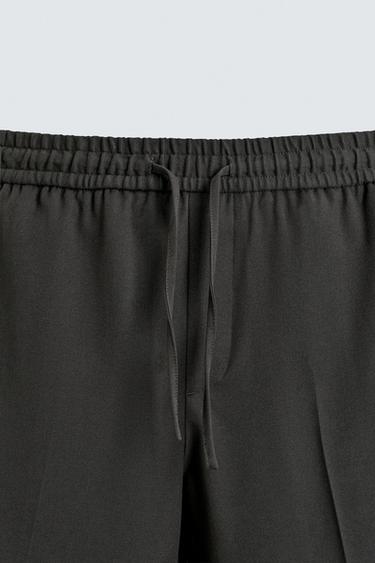PANTALÓN CINTURA JOGGER CONFORT - Verde oscuro de Zara