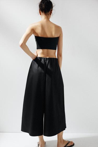 PANTALON JUPE-CULOTTE - Noir de Zara - Image 5