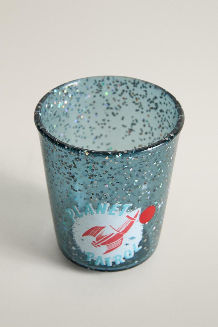 KIDS' TRITAN™ STAR GLITTER TUMBLER — Blue