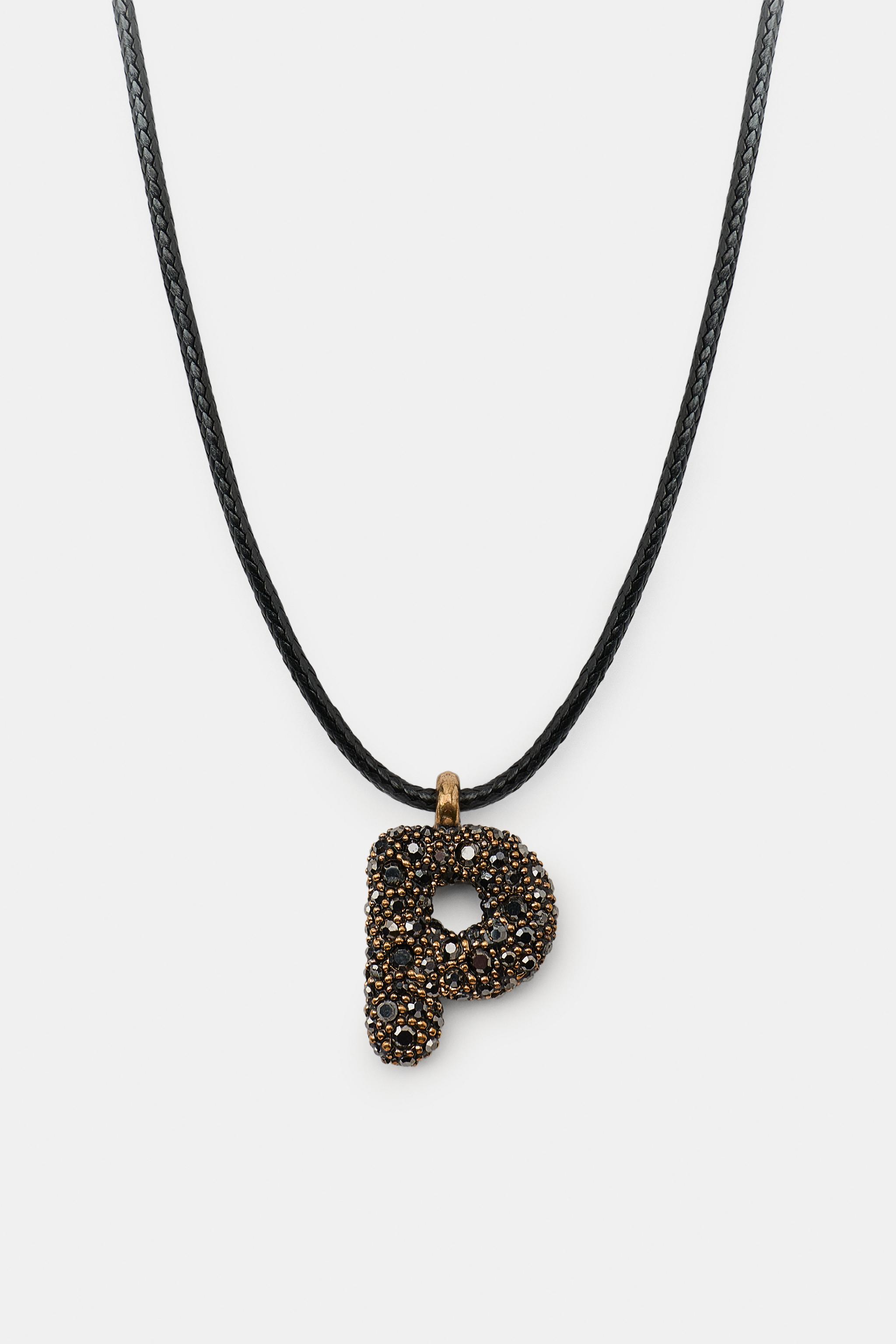 LETTER CORD NECKLACE