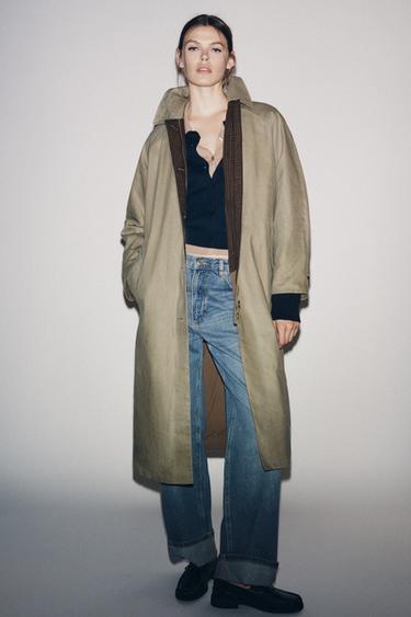 TRENCH ENCERADO ZW COLLECTION LIMITED EDITION - Khaki claro de Zara