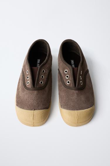 حذاء بامبا جلدي BENSIMON ® X ZARA - بني الخاص بـ Zara
