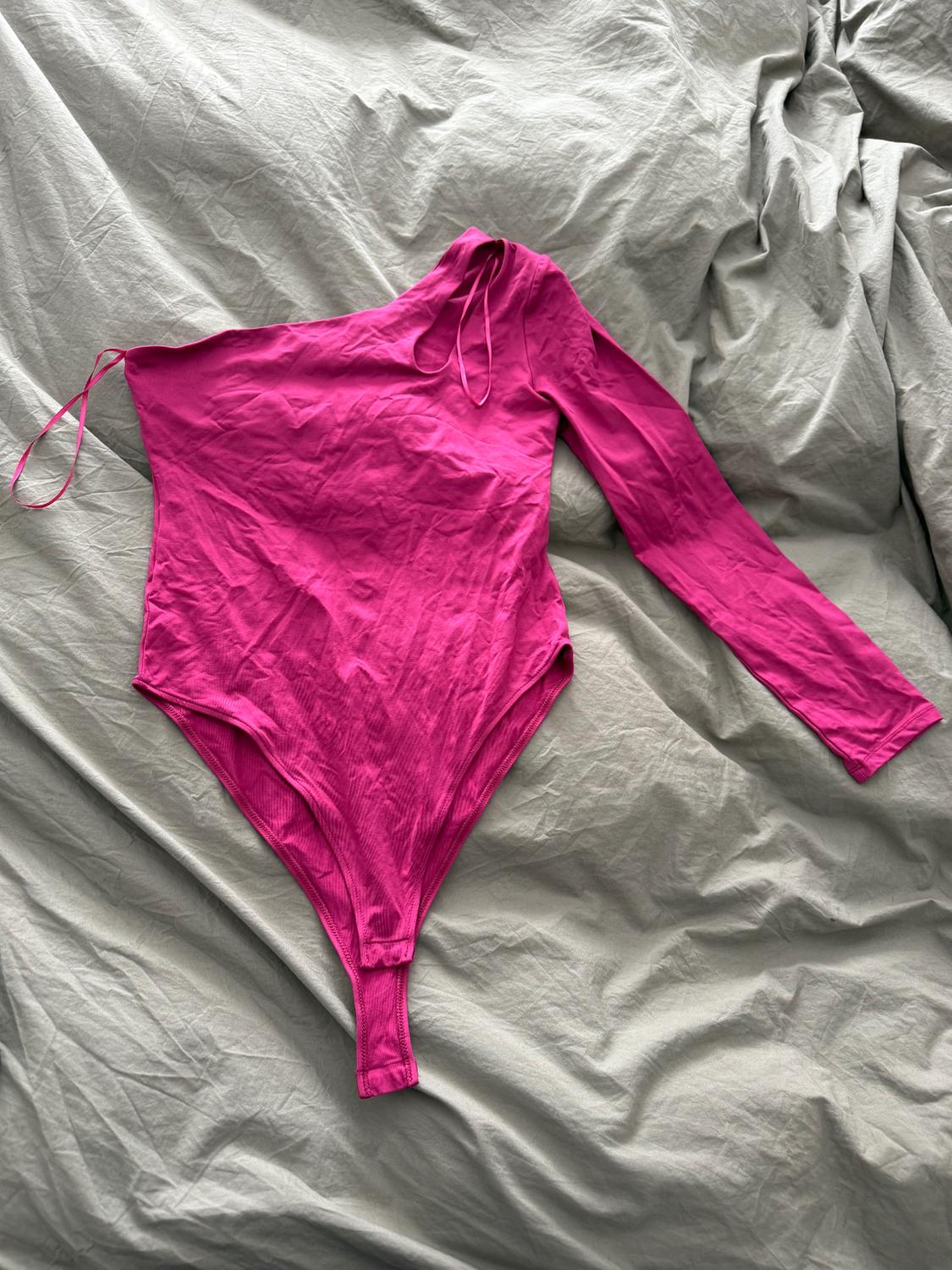 ASYMMETRIC STRETCH BODYSUIT - Image 4