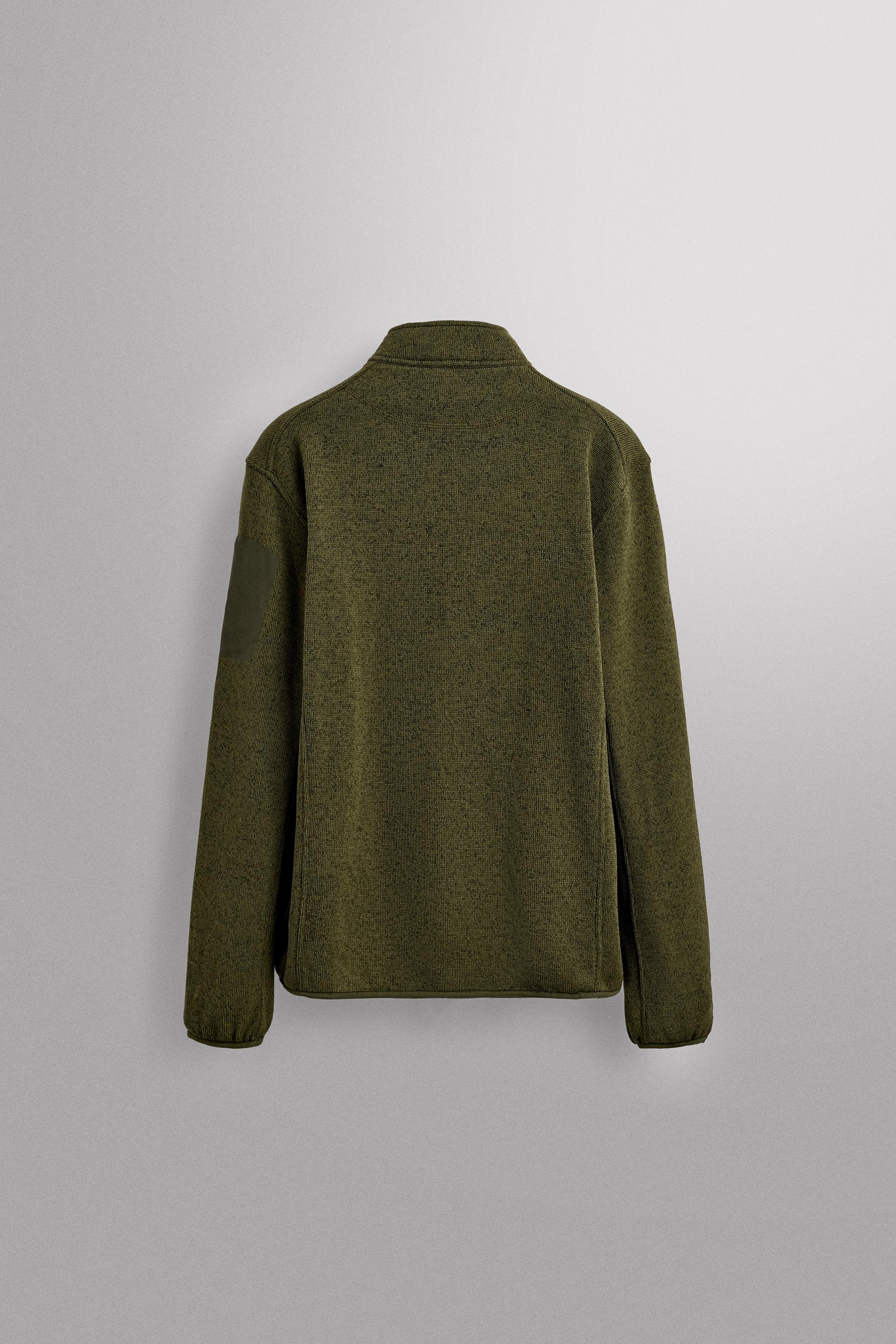 COMBINATION FLEECE CARDIGAN