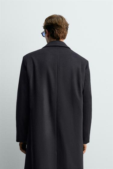 MANTEAU CROISÉ MÉLANGE DE LAINE AARON LEVINE X ZARA - Bleu de Zara - Image 2