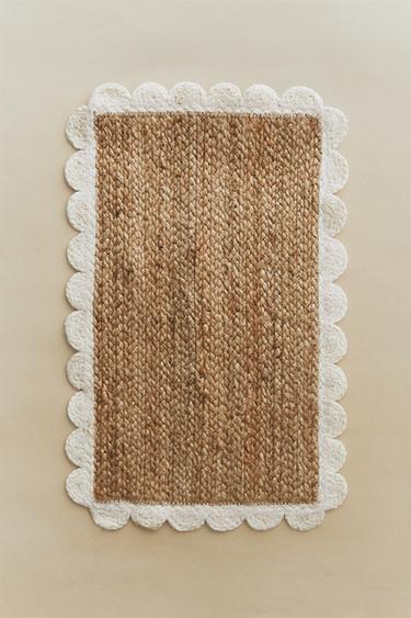 SCALLOPED JUTE PET RUG - Light beige by Zara - Image 4