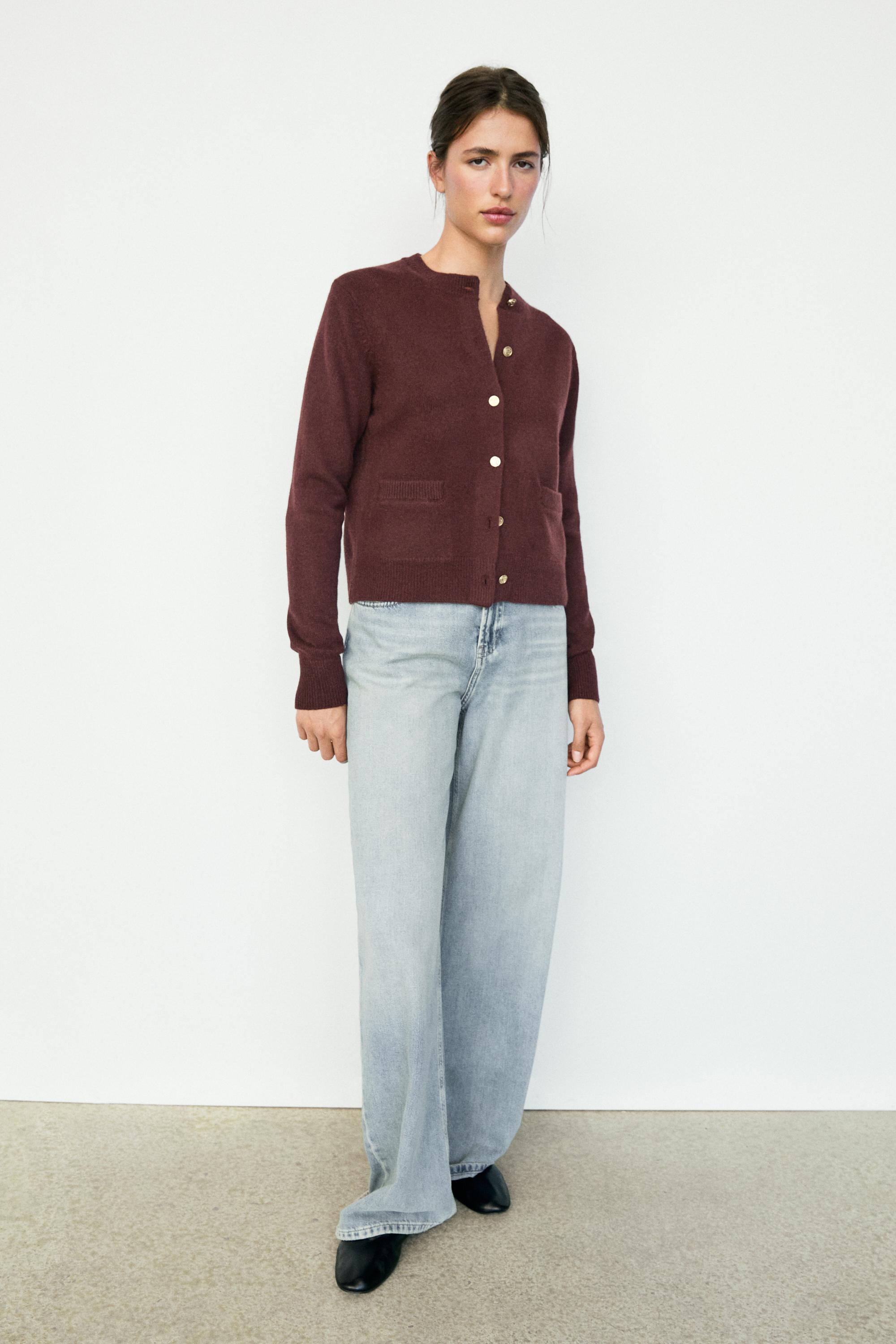 Cardigan boutons dorés