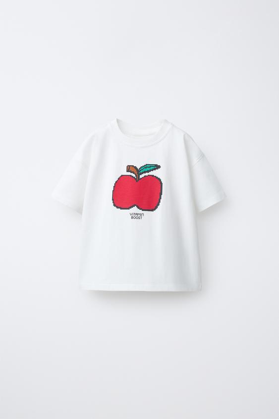 FRUIT PRINT T-SHIRT - White by Zara - Image 0