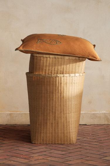 CORBEILLE BAMBOU TRESSÉ - Beige clair de Zara - Image 5
