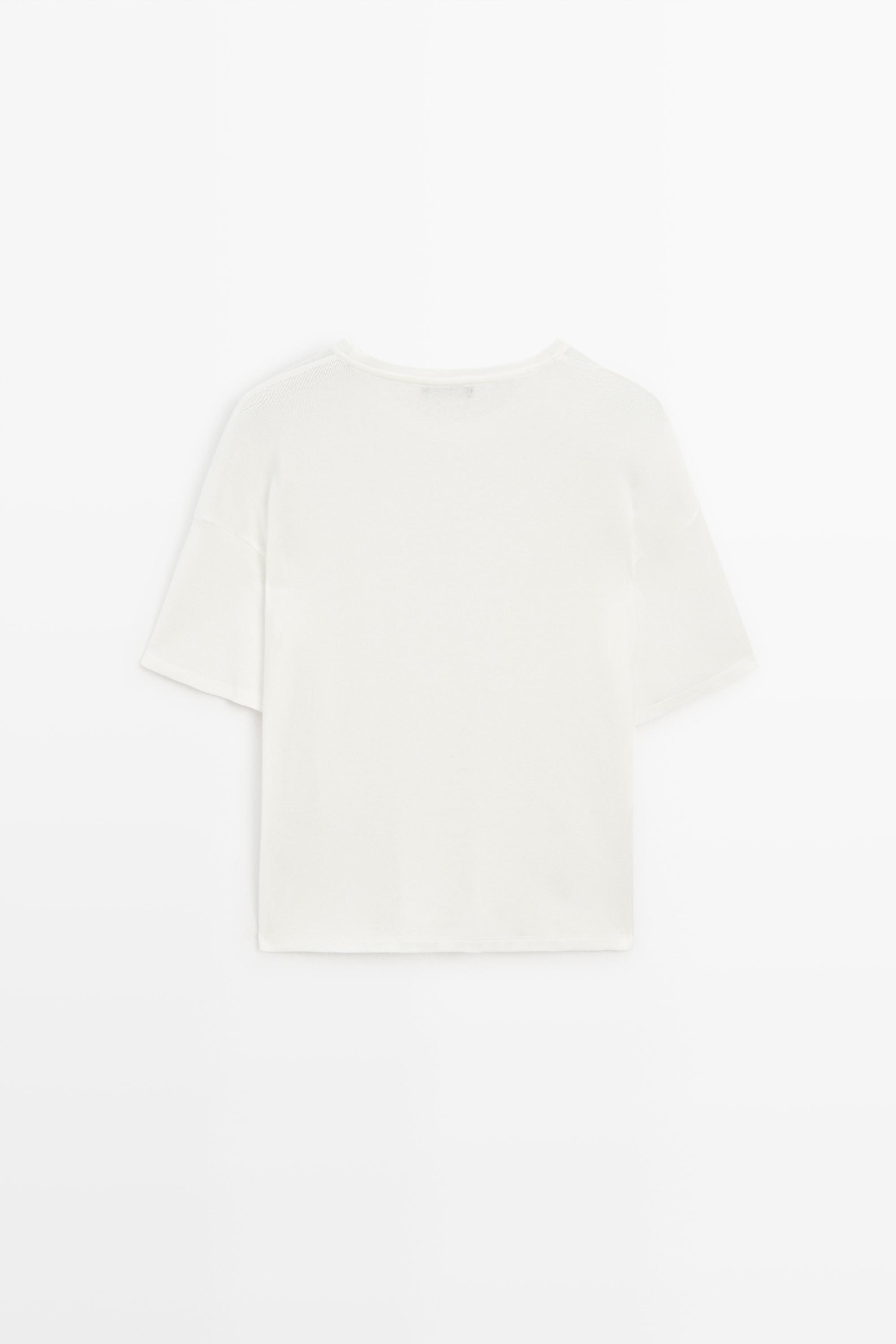 Button-detail short sleeve T-shirt