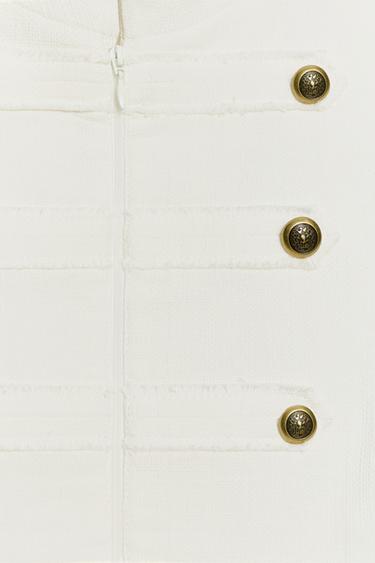 BUTTONED HALTER WAISTCOAT - Ecru by Zara - Image 7