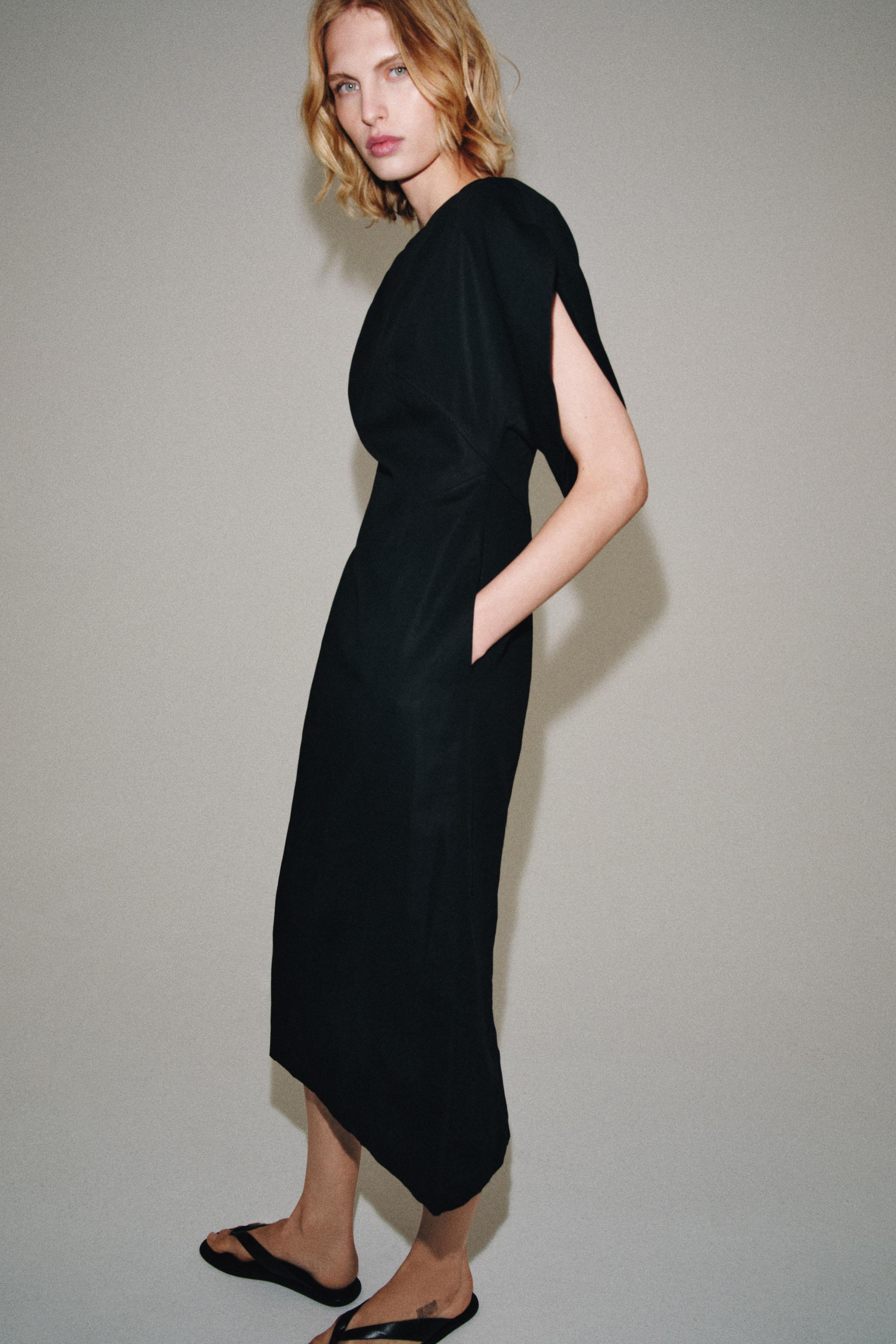 Женские платья Zara ZW COLLECTION MIDI DRESS — фото 3