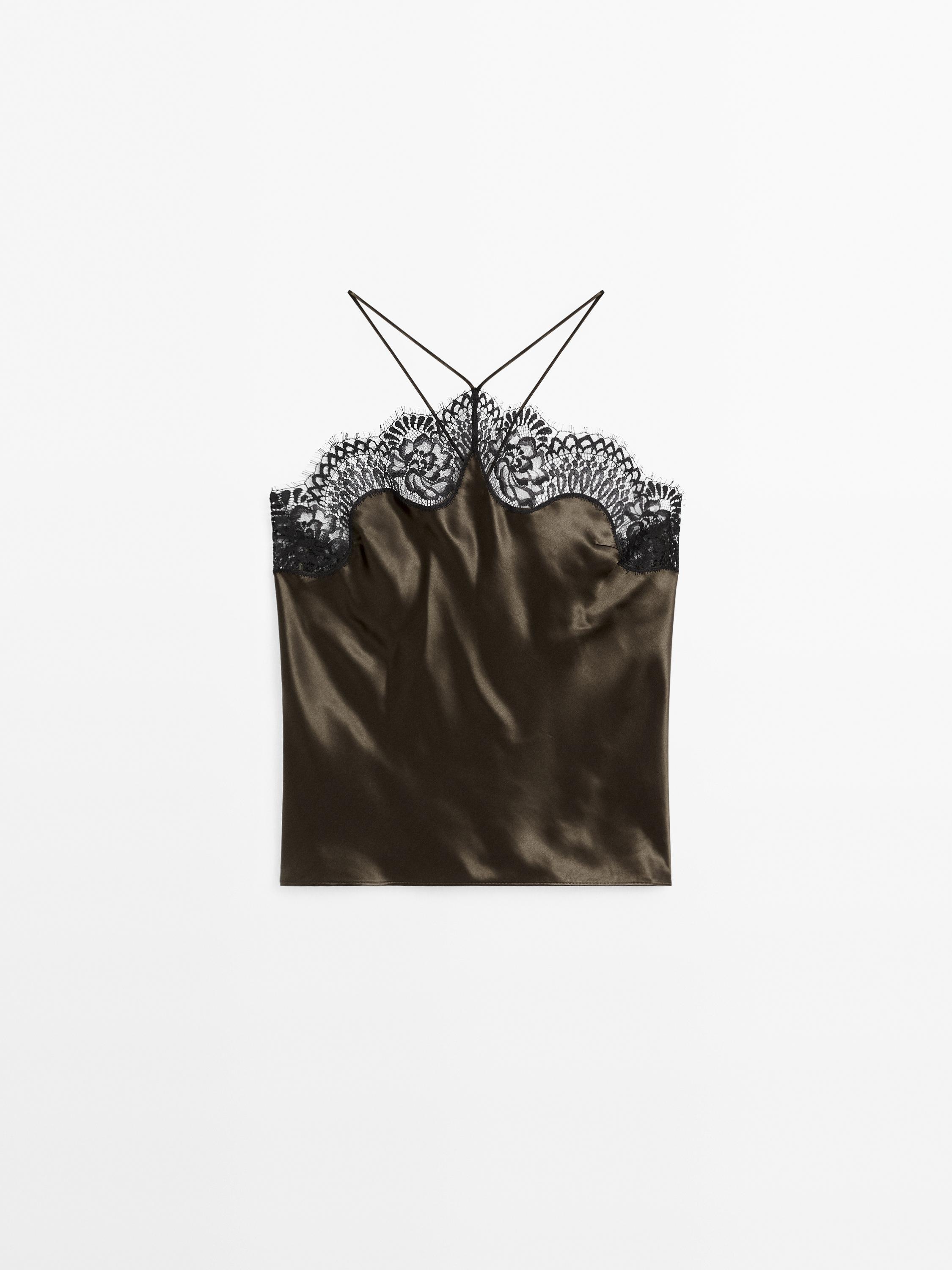 Silk blend camisole top - STUDIO