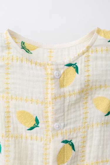 BODY BRODÉ CITRONS CASA LAWA X ZARA KIDS - Écru de Zara - Image 2