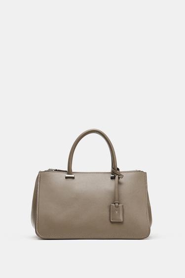 CITYBAG DOUBLE ANSE - Gris taupe de Zara - Image 8