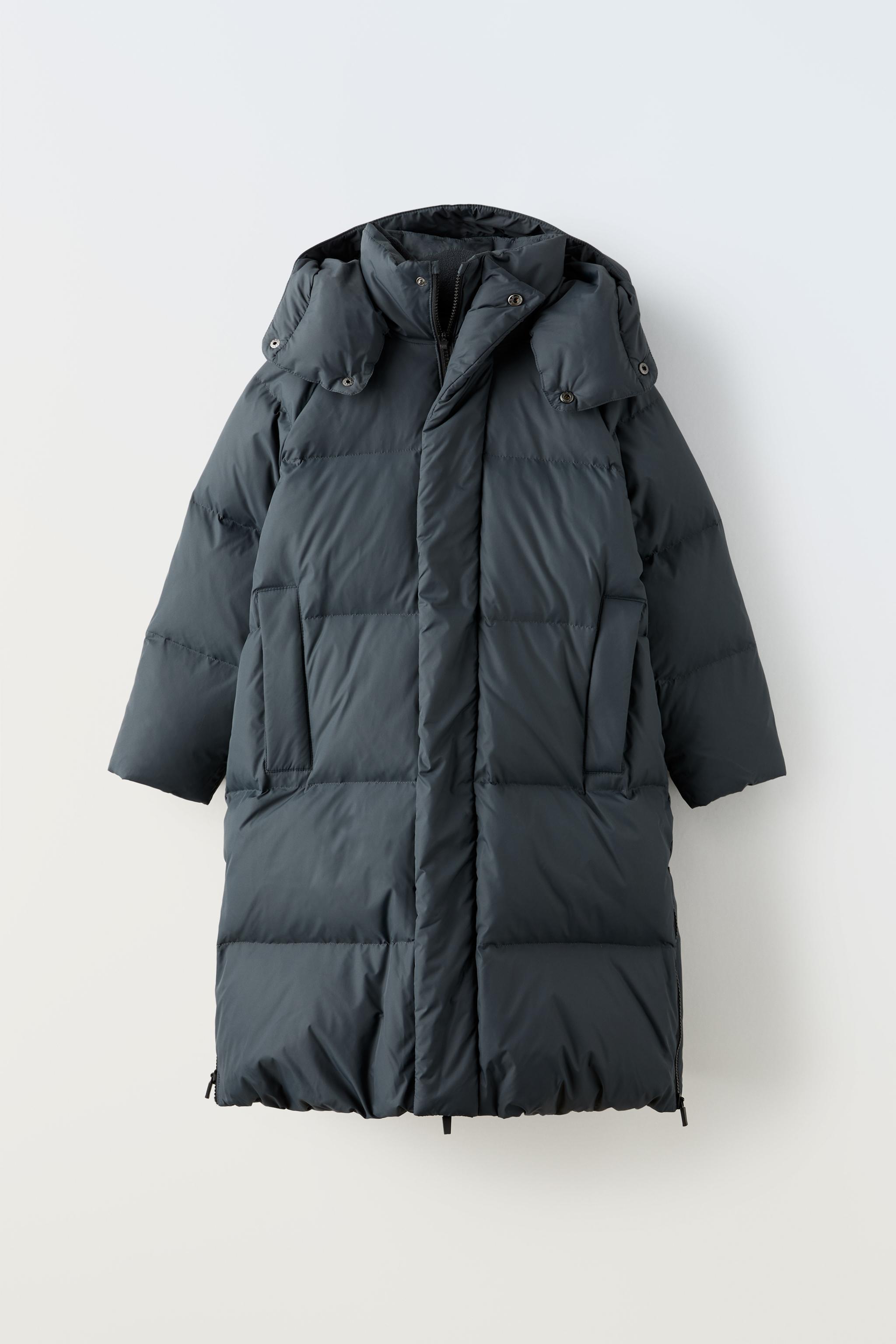 Zara water repellent puffer 2025 parka