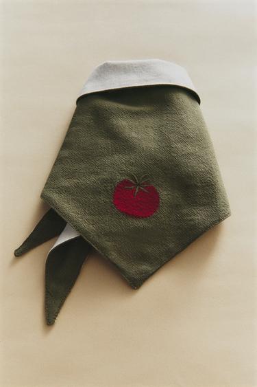 BANDANA MASCOTAS TOMATE REVERSIBLE - Verde de Zara