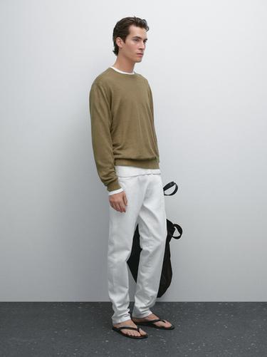 Zara Slim fit jeans - Oyster-white