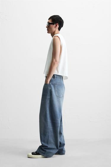 JEAN BALLON WIDE FIT - Bleu moyen de Zara - Image 3