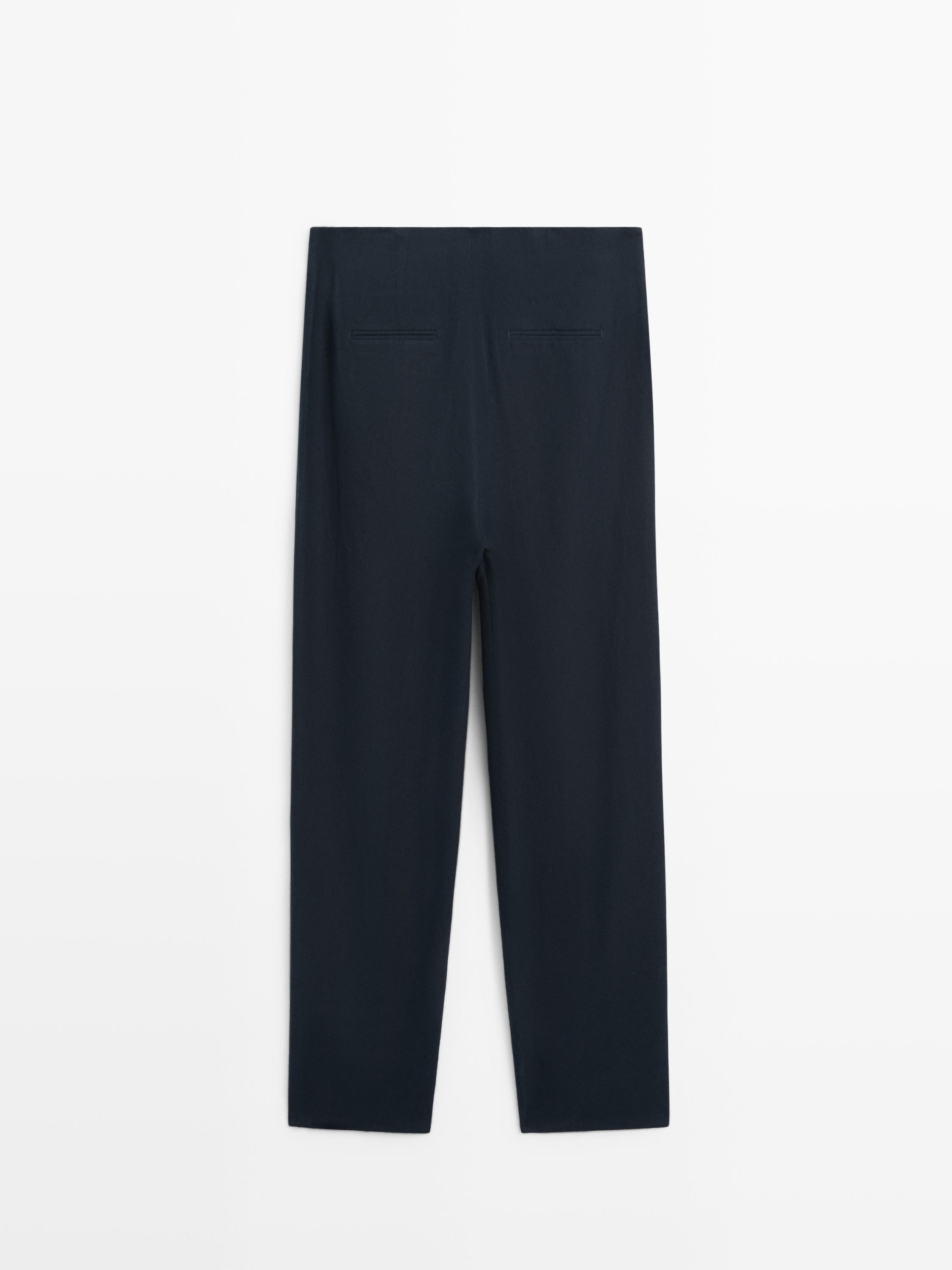 Linen suit trousers