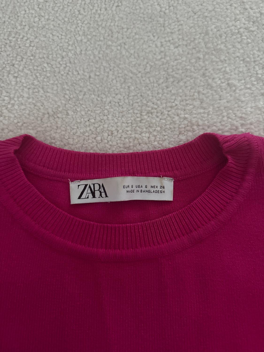 BASIC CROPPED KNIT TOP - Image 3