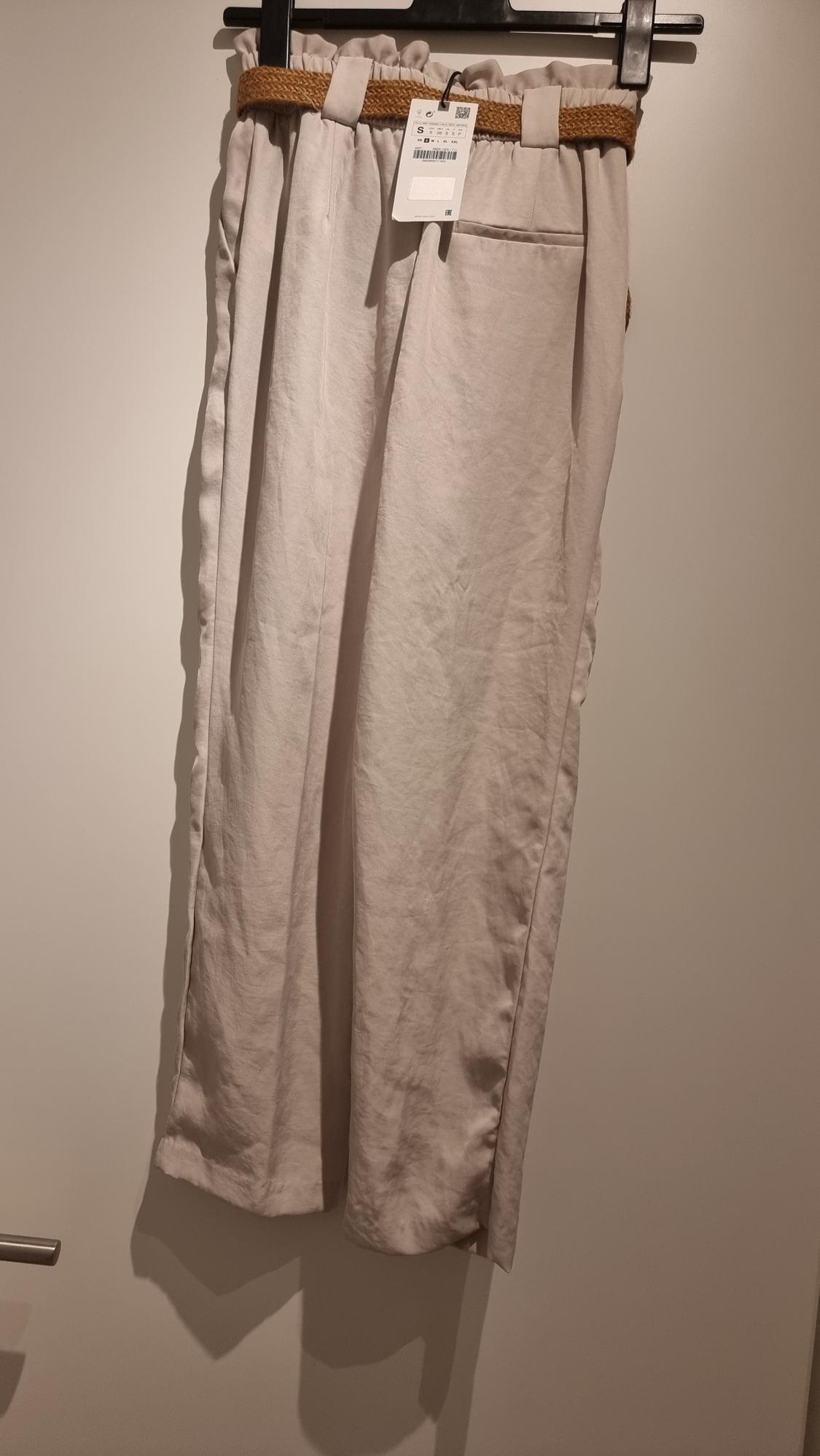 TROUSERS WITH RAFFIA BELT - Image 2