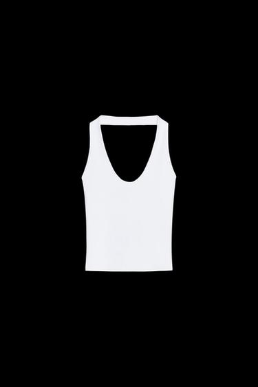 NECKHOLDER-SHIRT - Weiß von Zara - Bild 0