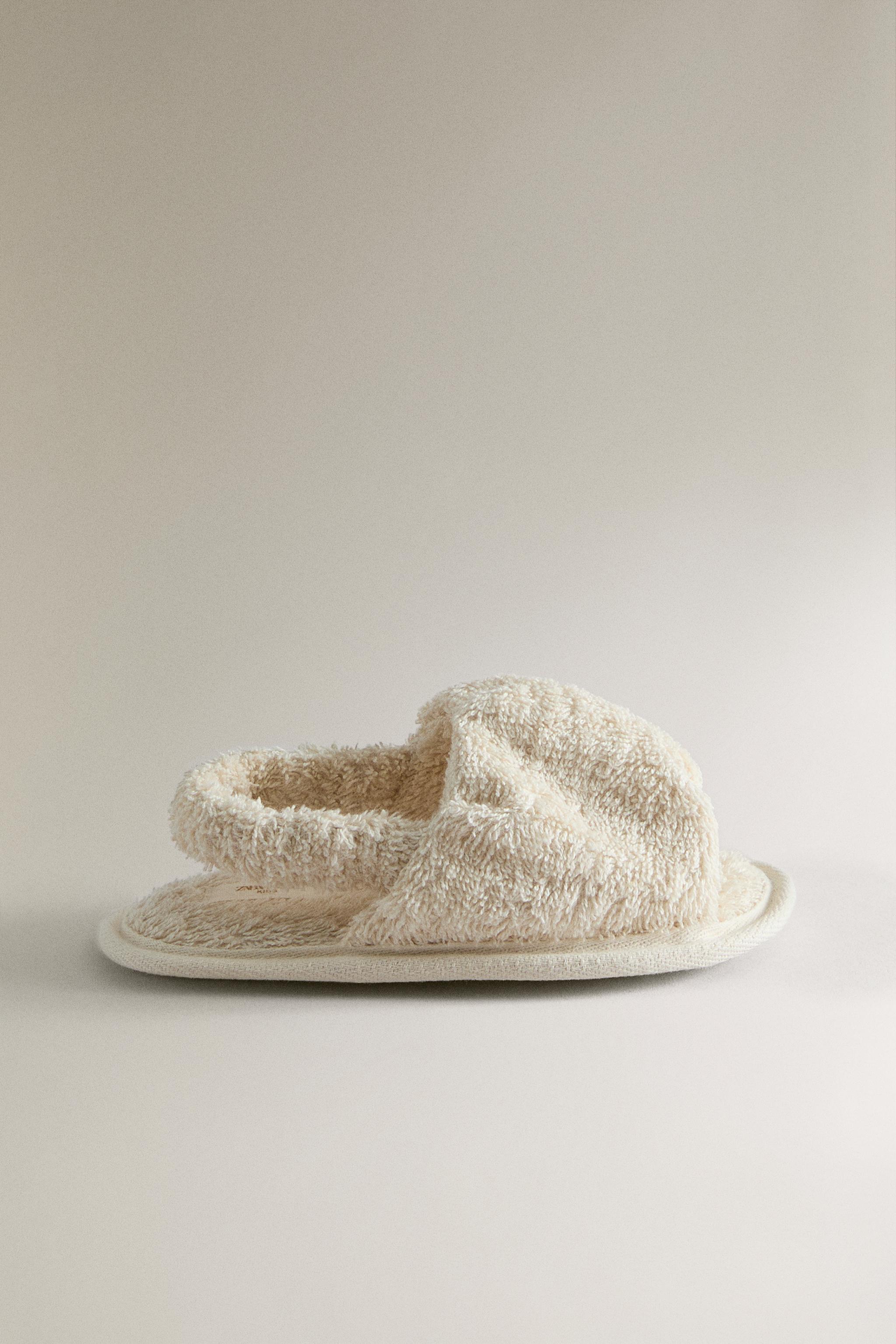 Детские сандалии Zara KIDS TERRY SLIDE SLIPPERS