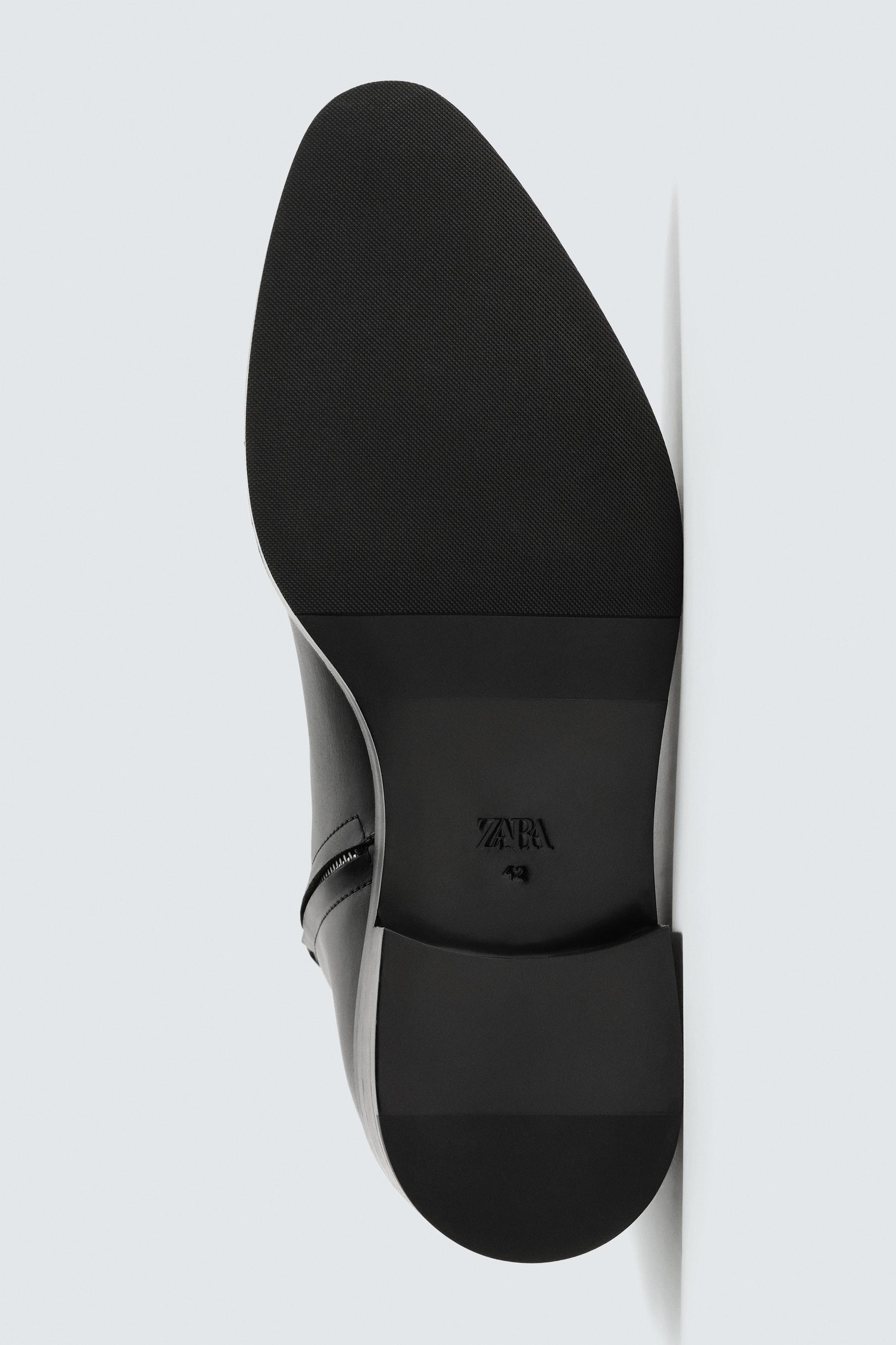 BOTTES EN CUIR À BOUT POINTU