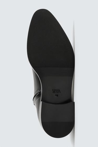 LEATHER POINTED BOOTS - Black by Zara - Image 6