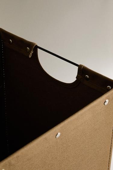 CANVAS HAMPER - Khaki by Zara - Image 2