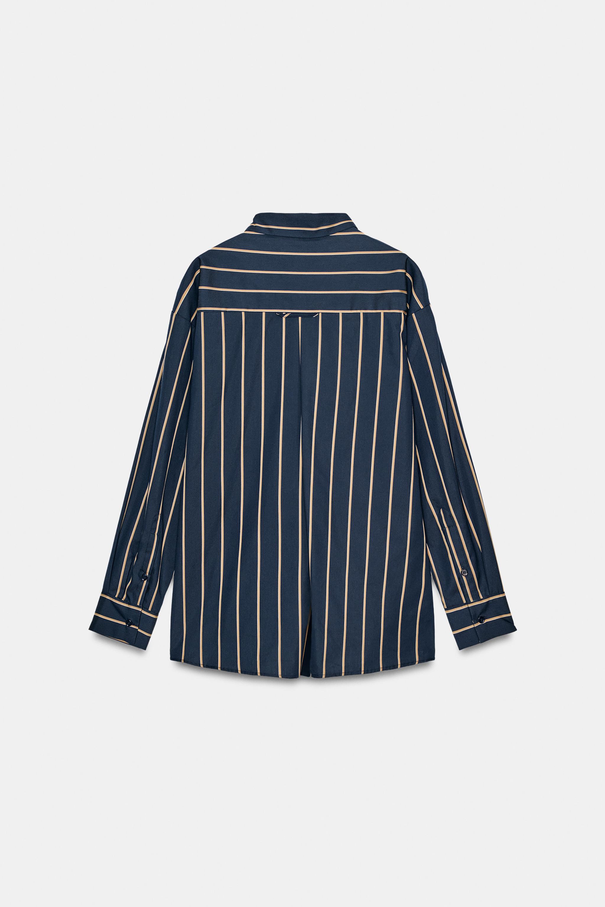 CHEMISE EN POPELINE À RAYURES ZW COLLECTION