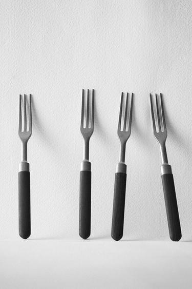 PACK OF FORKS WITH RESIN HANDLES (PACK OF 4) - Brown by Zara - Image 6