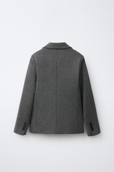 SOLID SUIT BLAZER — Gray marl 2