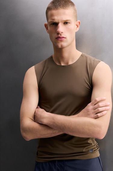 DÉBARDEUR PREMIÈRE COUCHE - Marron de Zara - Image 5