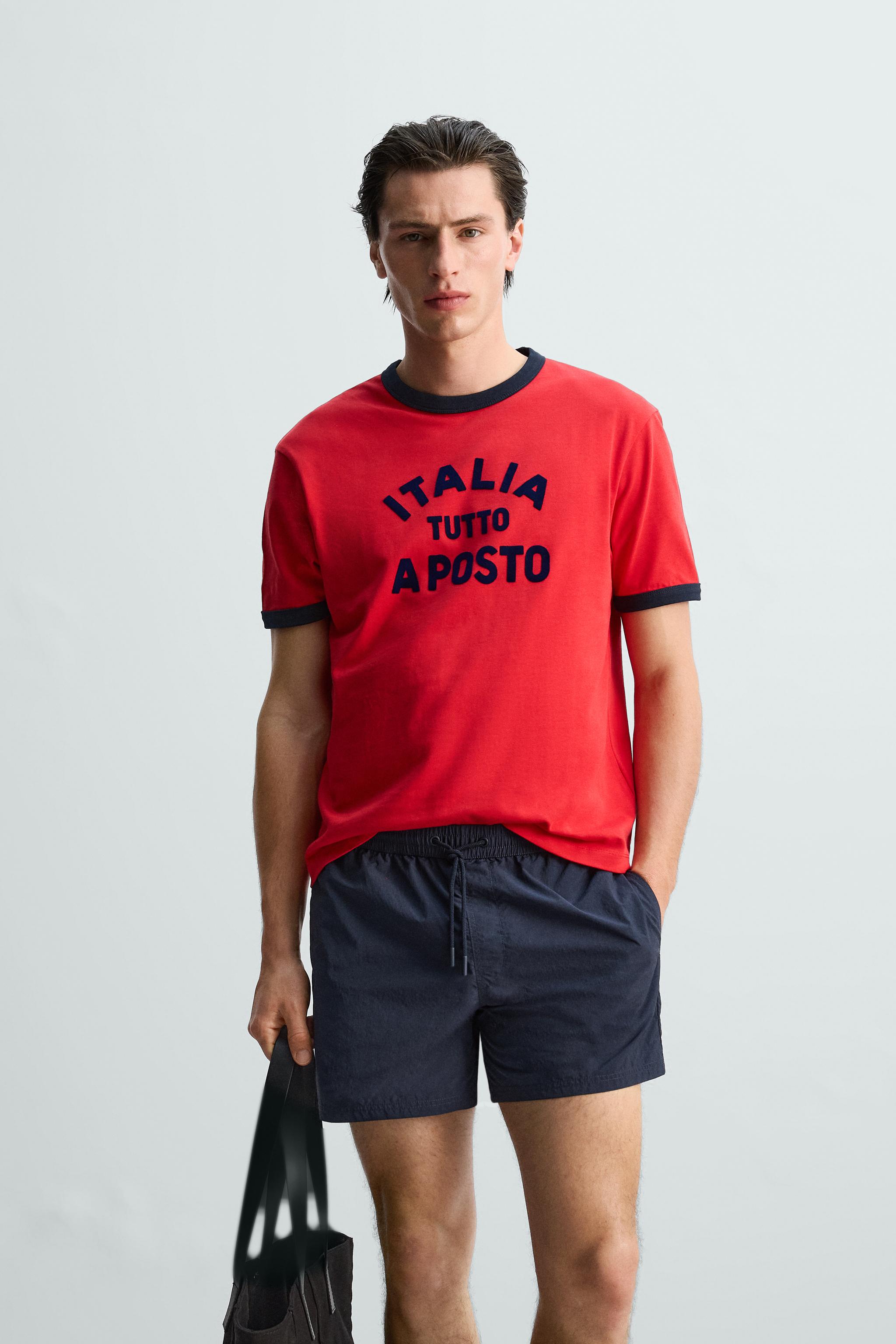 ベーシックミディアム丈スイムウェア - ネイビーブルー | ZARA Japan