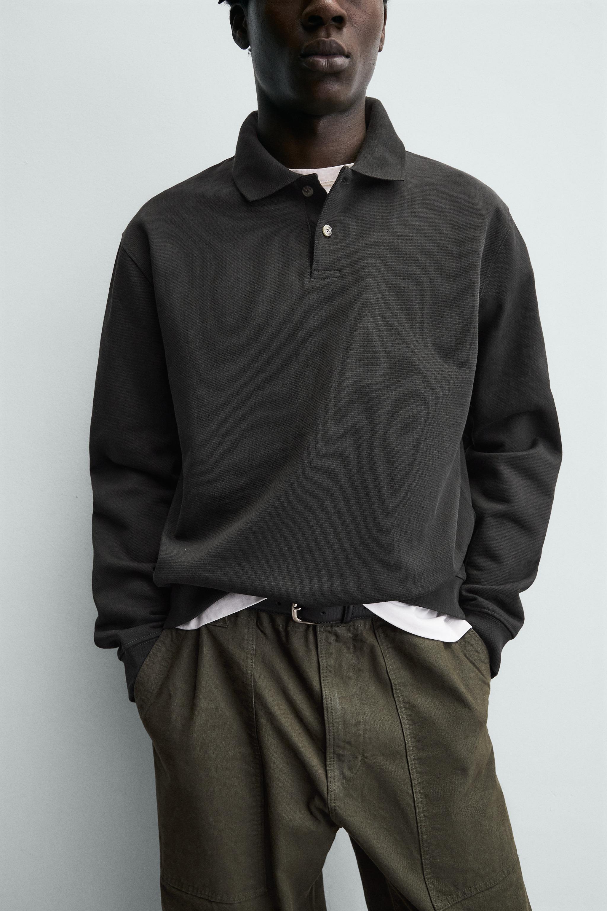 REGULAR FIT TEXTURED POLO