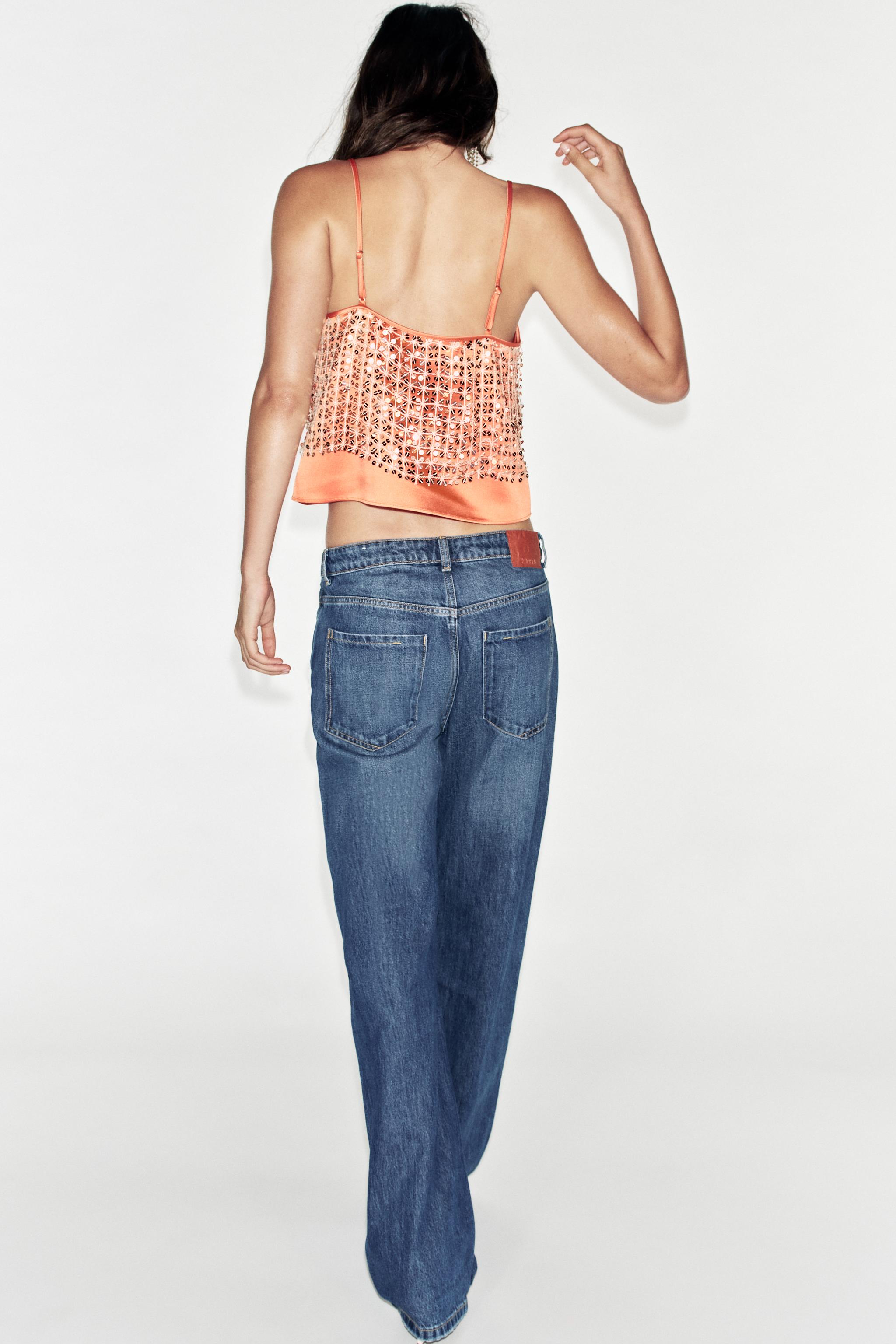 Zara Pullu Crop Top görsel 6