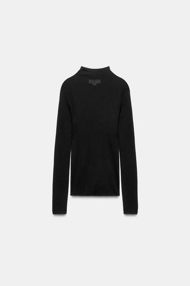 STRICKKLEID AUS WOLLE UND SEIDE LUDOVIC DE SAINT SERNIN x ZARA - Schwarz von Zara