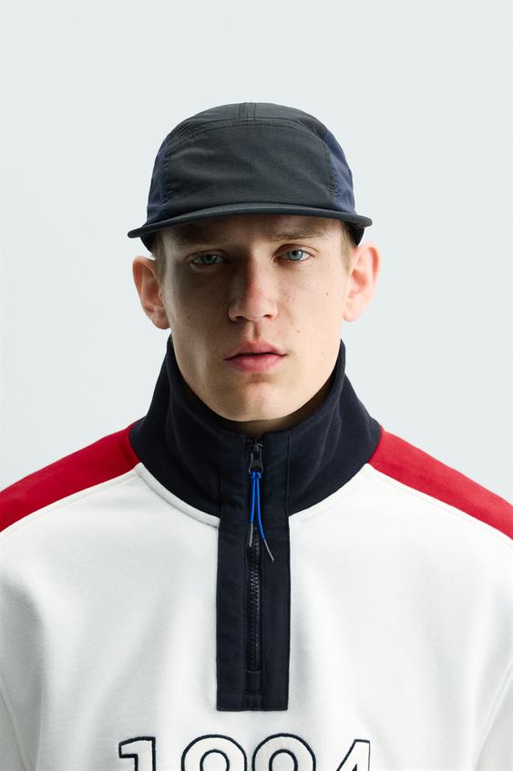 TECHNICAL FLAT PEAK CAP - Black by Zara - Image 0