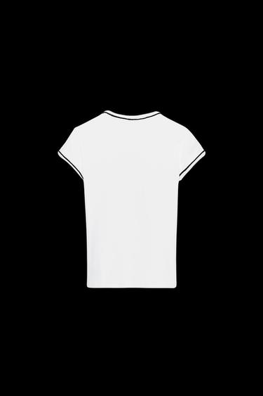 CAMISETA VIVOS HILO METALIZADO - Blanco de Zara