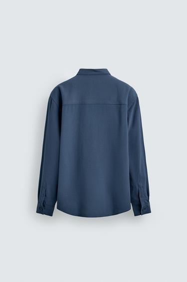 FLOWING SHIRT WITH POCKETS - Blue by Zara - Image 7