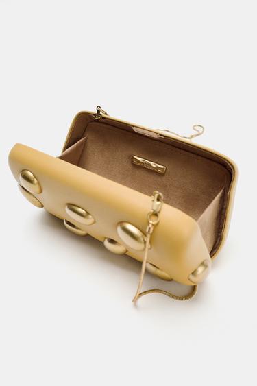POCHETTE DÉCORS MÉTALLIQUES - Moutarde de Zara - Image 4