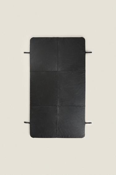 LEATHER SPORTS MAT - Black by Zara - Image 0