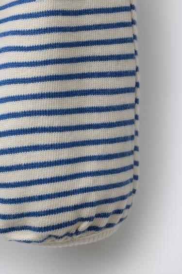 STRIPED JOGGERS - Ecru / Blue by Zara - Image 3
