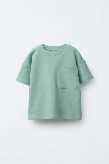 AGES 6-14/ PLAIN TEXTURED PYJAMAS - Green by Zara - Image 0
