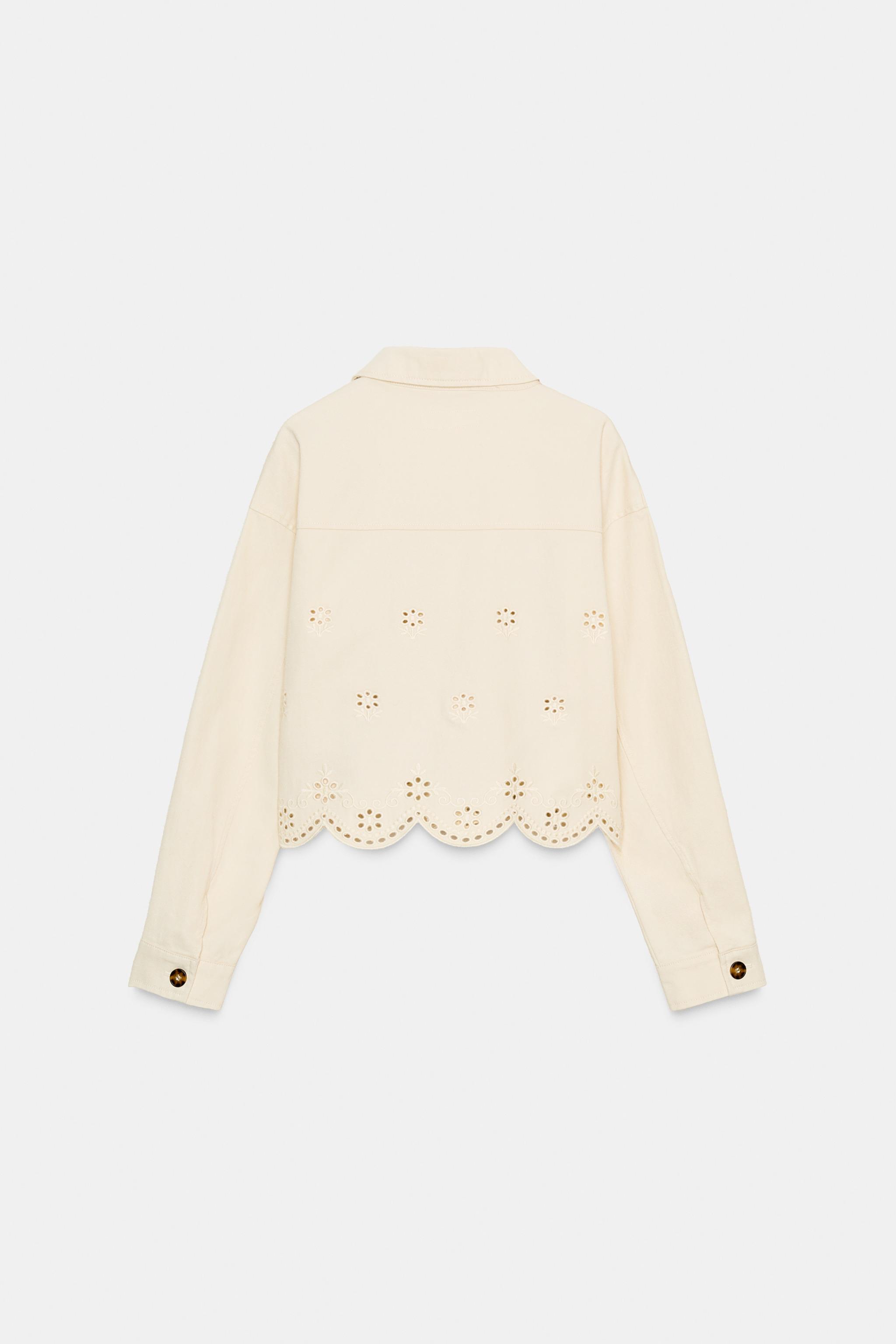 ジャケット・アウター CUTWORK EMBROIDERY JACKET CUTWORK EMBROIDERY JACKET - Beige-pink | ZARA South Africa