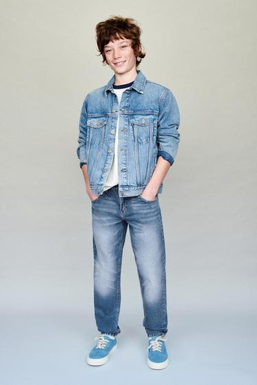 Jean Garçon Zara - Taille 4 Ans (104 Cm) - Noir - Occasion Très Bon état