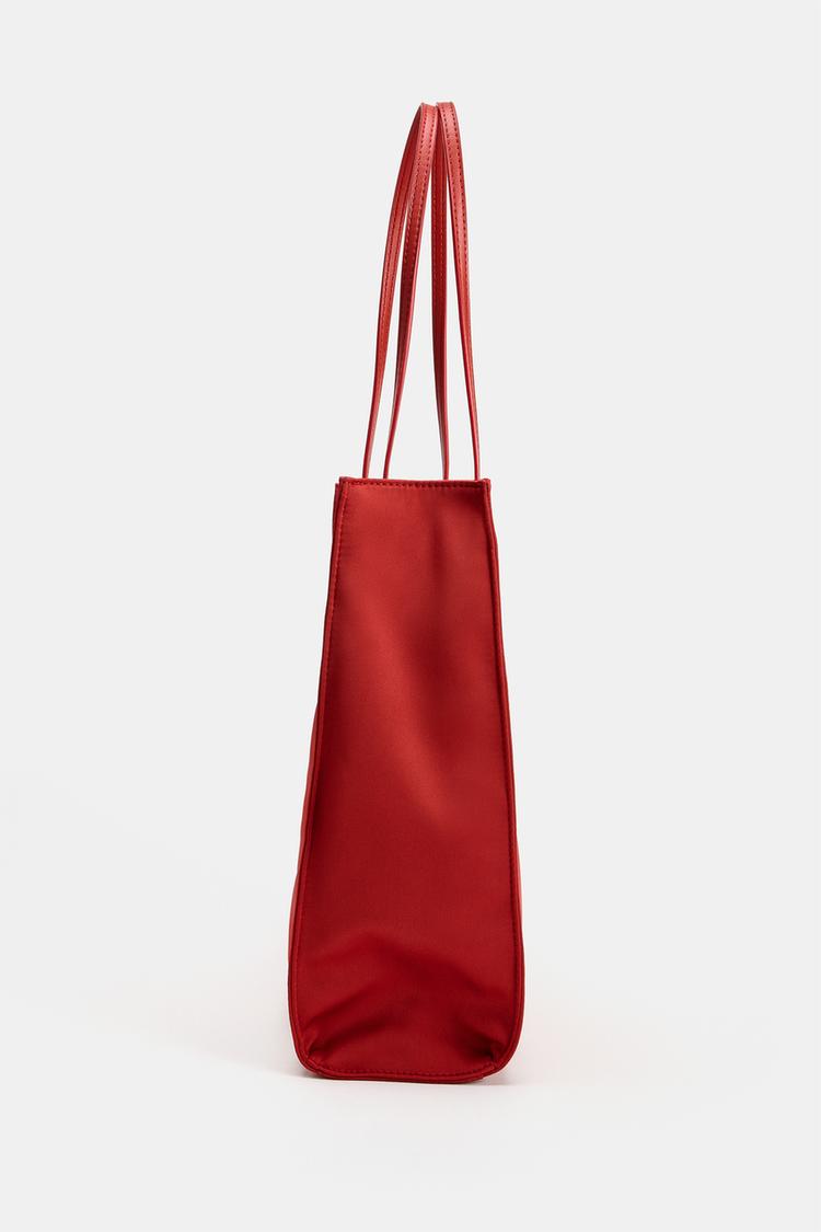 Bolsa de satén tipo tote 3