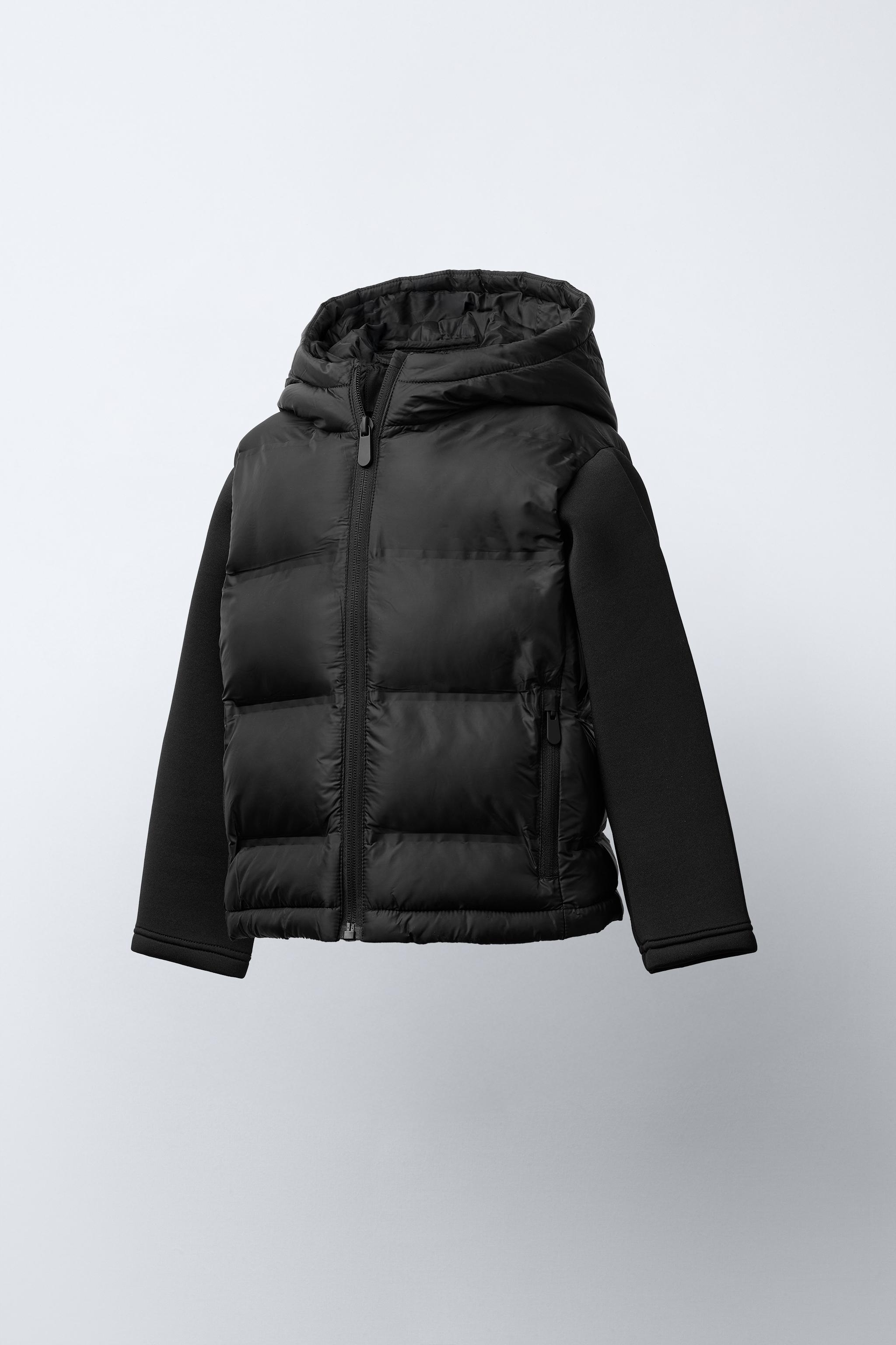 neru design kozara BRUNT LILY BLACK 2枚 COMBINATION QUILTED JACKET - Black | ZARA Canada